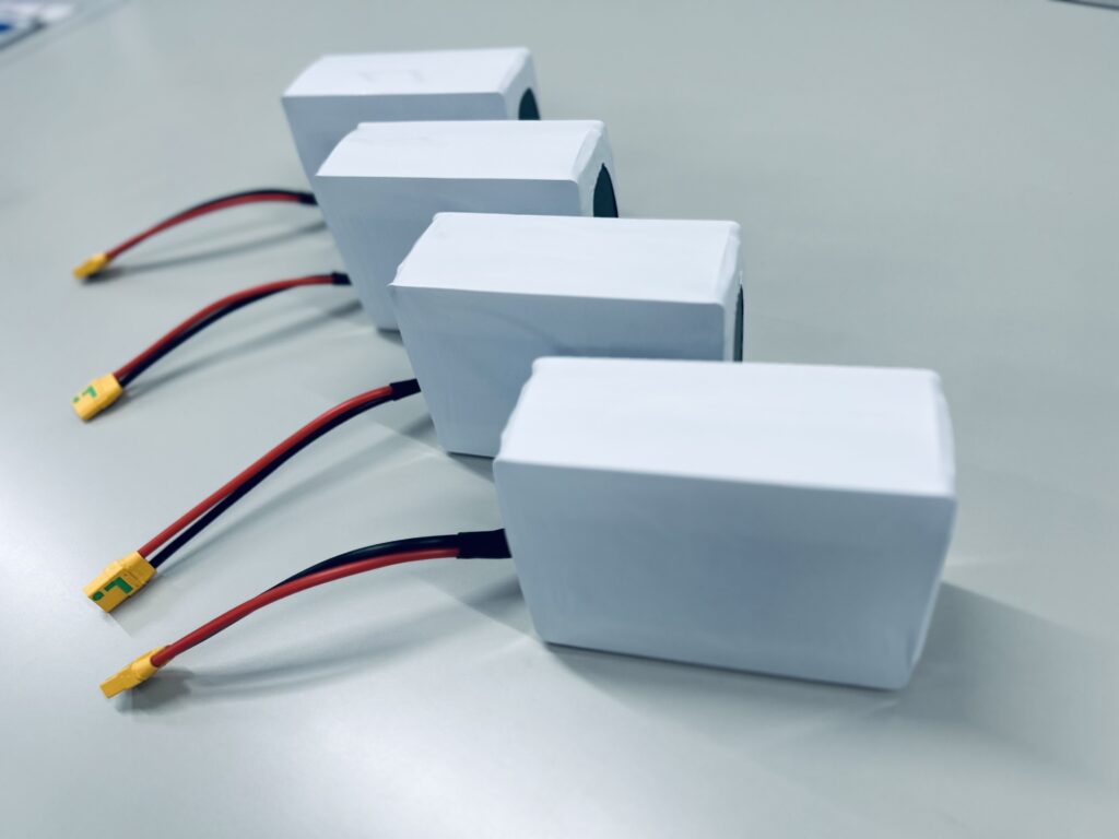 Production of battery packs for AGV